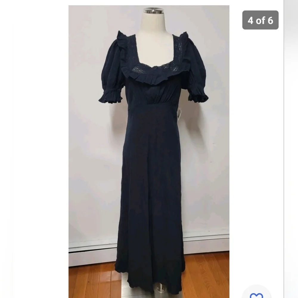 Free People Now And Forever Midi Dress Size L - Picture 4 of 6